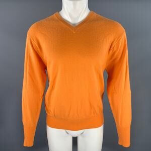 N.PEAL Size L Knitted Cashmere V-Neck Sweater